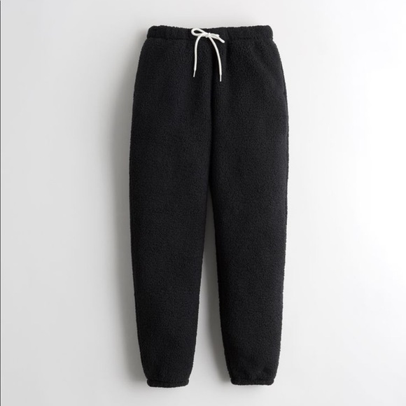 Black Gilly Hicks Cozy Sherpa Joggers, New in Package XS